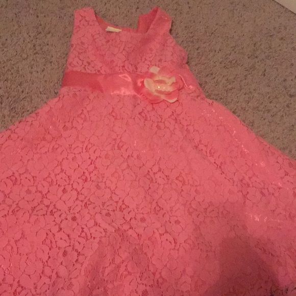 Size: 8 Girl Fall Christmas Holiday Dress Coat Coral Winter Size: 8 Girl Fall Christmas Holiday Dress Coat Coral Winter
